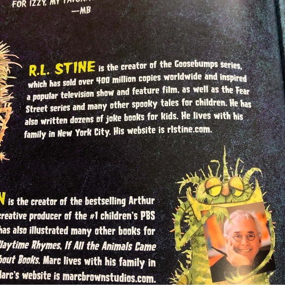 Rare The Little Shop of Monsters by R. L. Stine & Marc Brown 2015 HB Dust Jacket - Picture 8 of 15